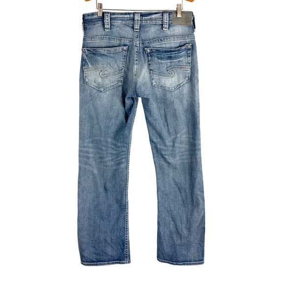 Silver Jeans Co. Mens Denim Jeans Distressed Light Wash Comfort Fit - Picture 4 of 14